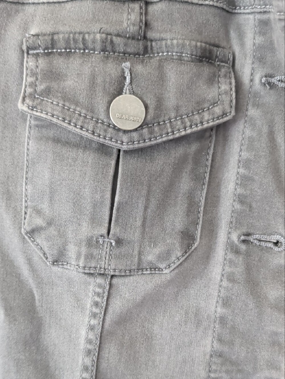 Dear John Charcoal Gray Denim Jacket - Picture 3 of 5